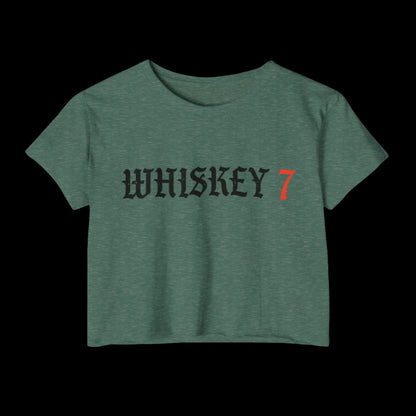 Whiskey 7 Shield Crop Top