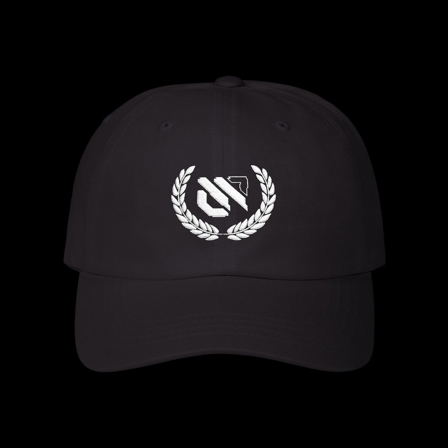 Camo Dad Cap with White Laurel Emblem — Classic Casual Baseball Hat