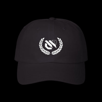 Camo Dad Cap with White Laurel Emblem — Classic Casual Baseball Hat