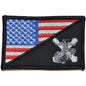 USMC Artillery USA Flag - 2.25x3.5 Patch