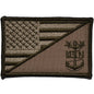 Navy MCPO Master Chief Petty Officer USA Flag - 2.25x3.5 inch Patch