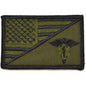 EMT Caduceus Star of Life USA Flag - 2.25x3.5 Patch