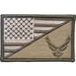U.S. Air Force Emblem USA Flag - 2.25x3.5 Patch