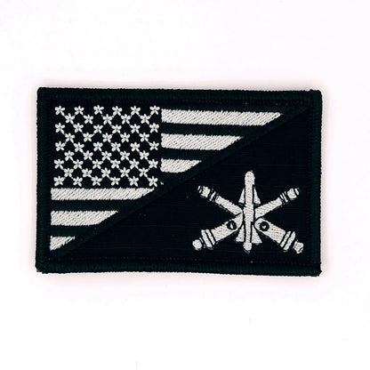 Army Air Defense Artillery Branch - USA Flag - 2.25x3.5 Patch