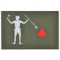 Laser Cut Reflective Edward Teach Blackbeard Pirate Flag- 2x3 CORDURA® Patch Black Beard