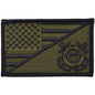 Coast Guard USA Flag - 2.25x3.5 Patch