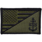 Navy SCPO Senior Chief Petty Officer USA Flag - 2.25x3.5 Patch